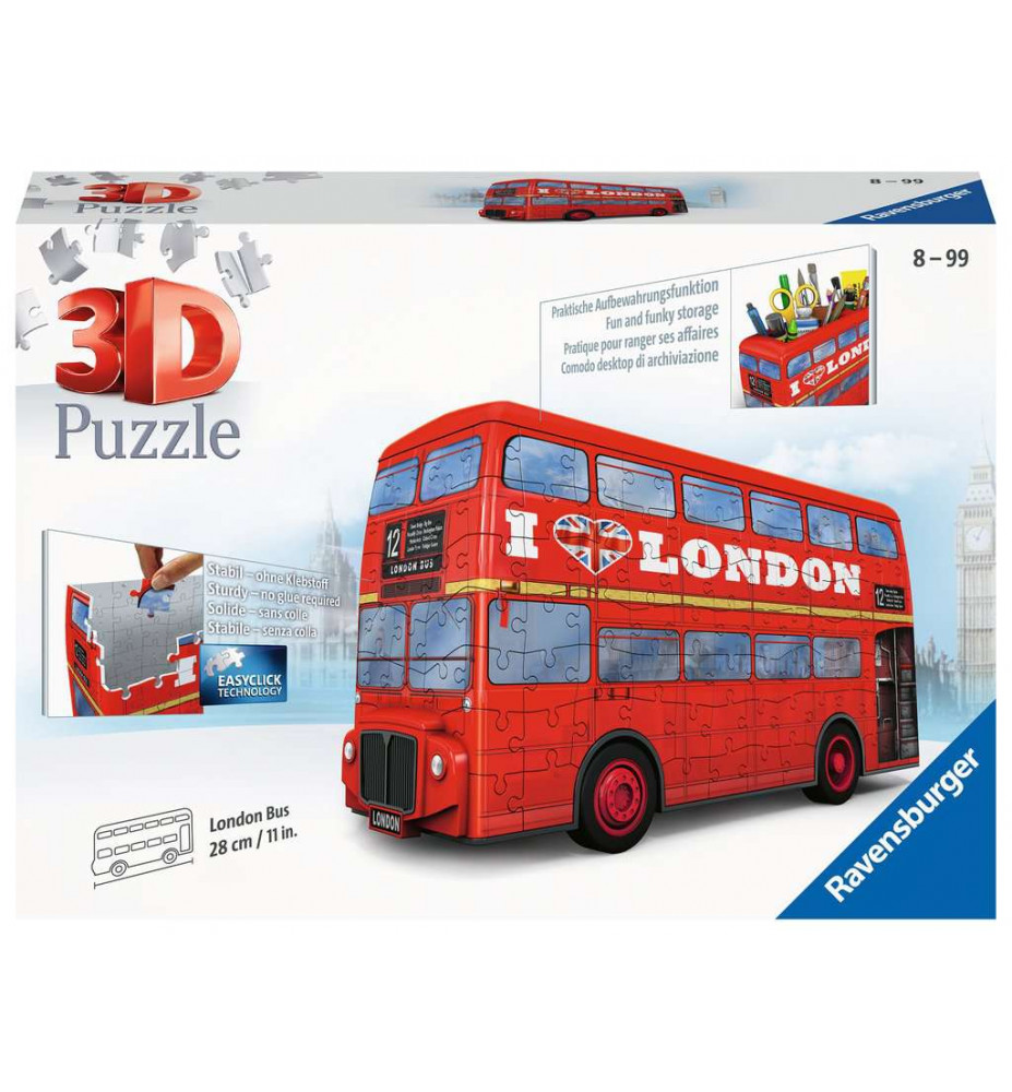 moordenaar noorden winter London Bus 3D Puzzel - 12534